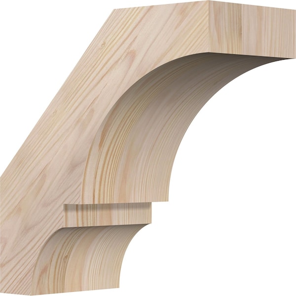 Ekena Millwork 5 1/2"W x 12"D x 12"H Balboa Smooth Knee Brace, Douglas Fir BRC06X12X12BOA00SDF - main